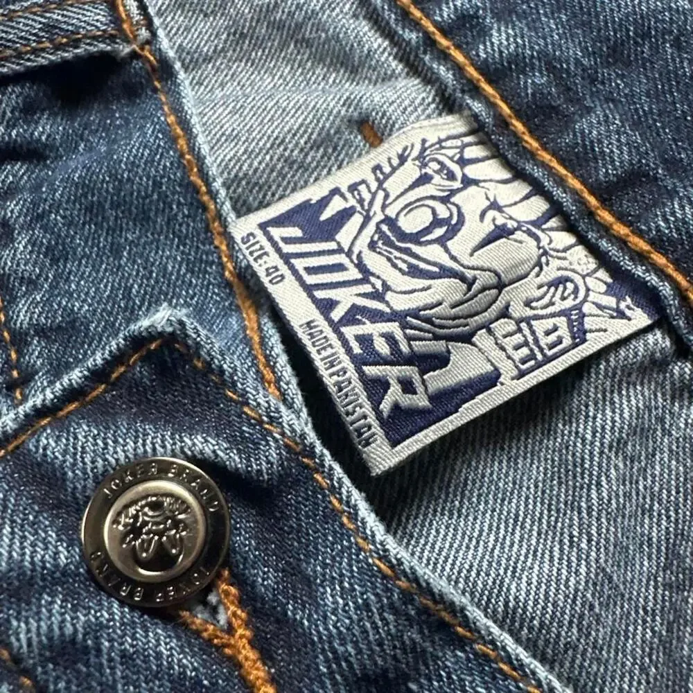 Vintage Y2K Joker Brand Men’s 40x32 Baggy Wide Leg Blue Jeans Hip Hop Skater